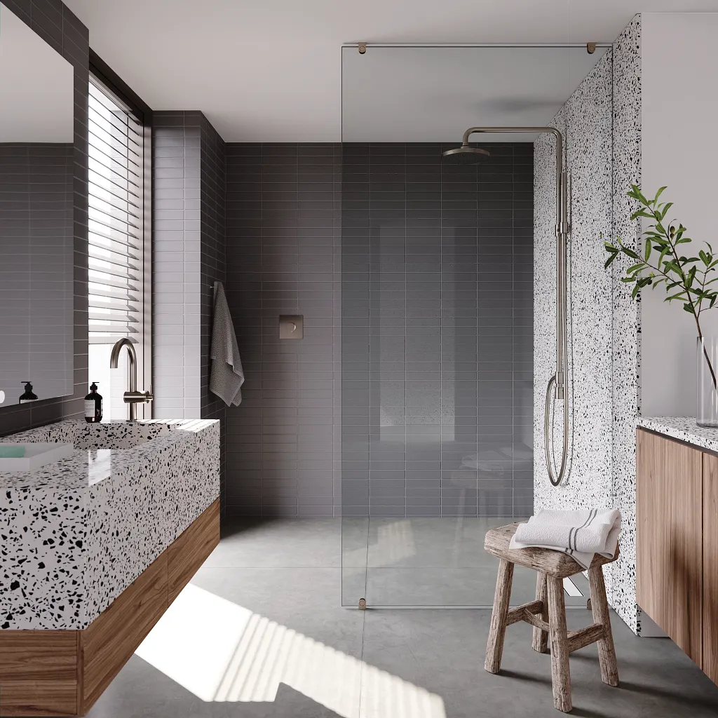 Shower room tile design